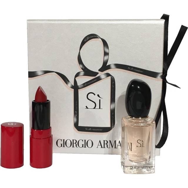 Armani si 7ml miniature + red lipstick