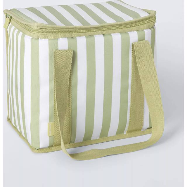 John Lewis Striped Picnic Cooler Bag, 20L, Pistachio