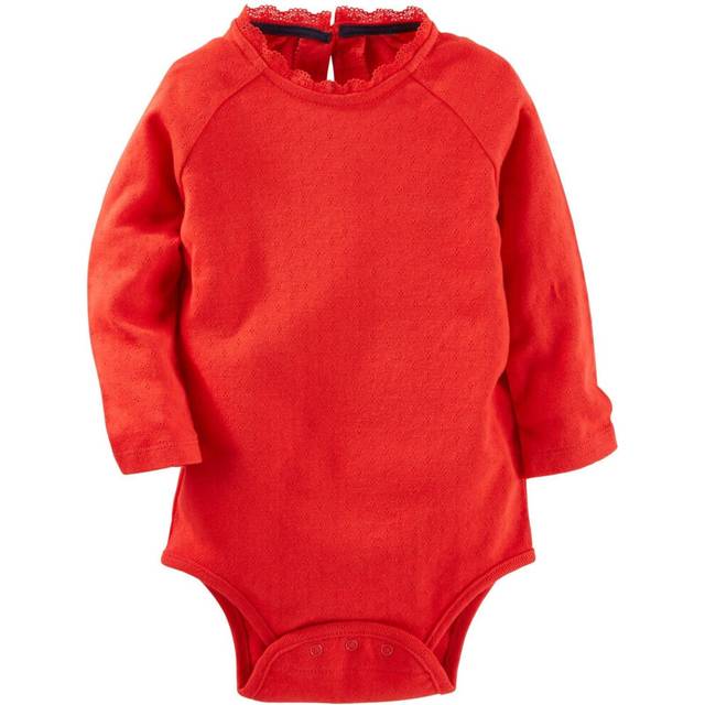 OshKosh B'Gosh Baby Girls' Knit Bodysuit 11424014  Red  9M