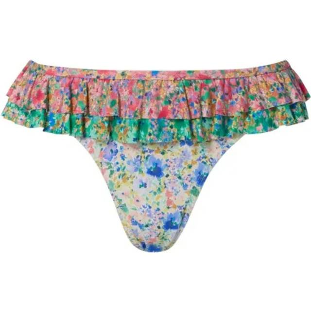 Malina Coraline Floral Ruffle Bikini Bottoms, Multi
