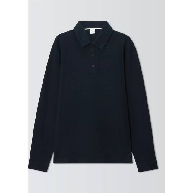 John Lewis Long Sleeve Supima Cotton Pique Polo Shirt