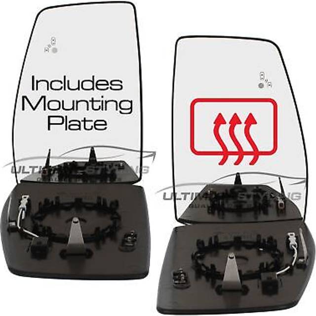 Wing mirror glass ford tourneo custom 2018-> heated convex 1 pair left & right