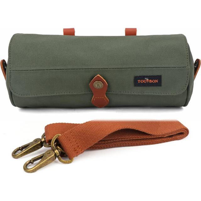 TOURBON Cycling Front Handlebar Bag Waterproof Bike Pannier Utility Tool Pouch - Green