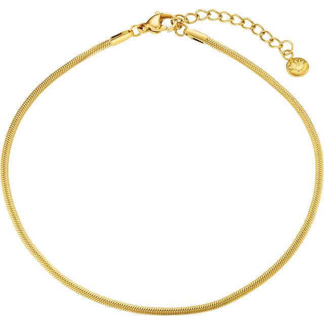 LUXE Waterproof Snake Chain Anklet, Pale Gold