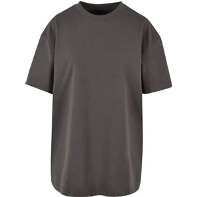 (M, Dark Shadow) Build Your Brand Womens/Ladies Boyfriend Oversized T-Shirt