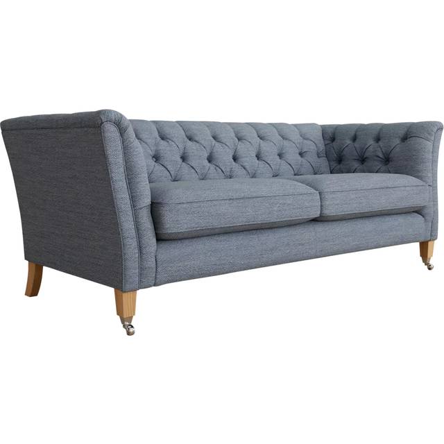 Laura Ashley Chatsworth Large 3 Seater Sofa, Oak Leg