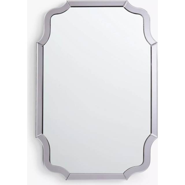 John Lewis Smoke Edge Wall Mirror, 90 x 60cm, Smoke