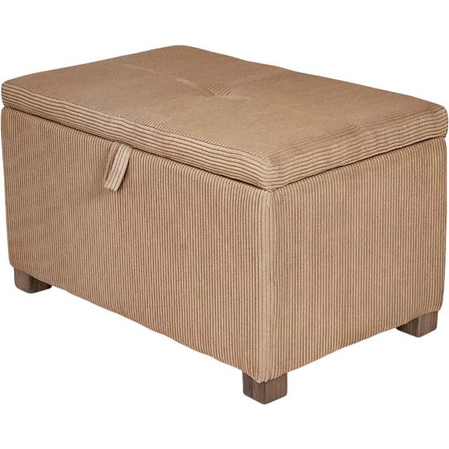 Gaia Baby Serena Corduroy Ottoman Footstool, Caramel