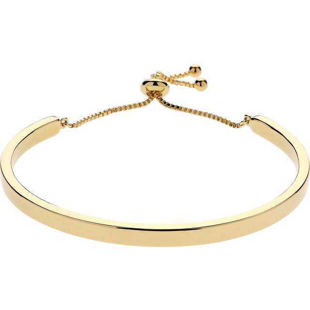 Melissa Odabash Cuff Bangle with Toggle Chain, Gold