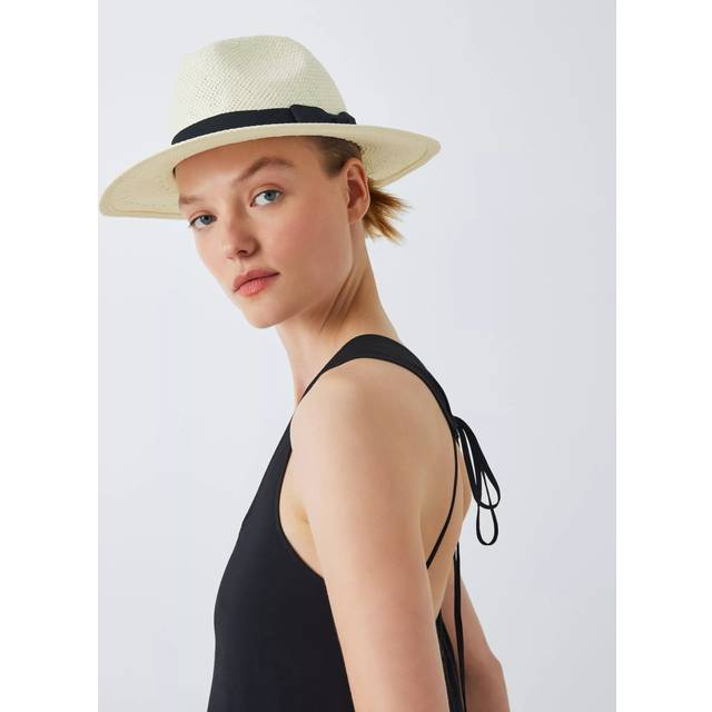 John Lewis Woven Fedora, Off White