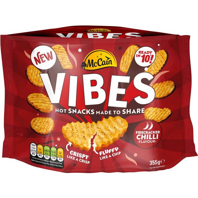 McCain Vibes Firecracker Chilli Hot Potato Snack 355g