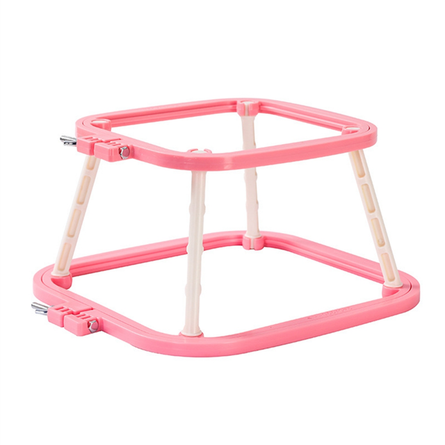 Double Layer ABS Embroidery Stand Hoop Desktop Handmade Craft Frames for Poking, French Embroidery A
