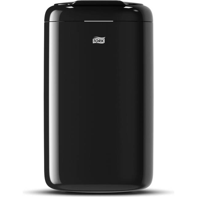 Tork Elevation Waste Paper Bin 5L - Compact Sanitary Bin with Self-Closing Lid - Flexible Mounting on Walls, Bathrooms or Cubicles - 33.8 x 19 x 16 cm