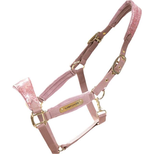 Halter for horse Kentucky Velvet Unicorn Glitter - Rose
