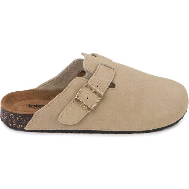 totes Women's Suede Clogs, Sand