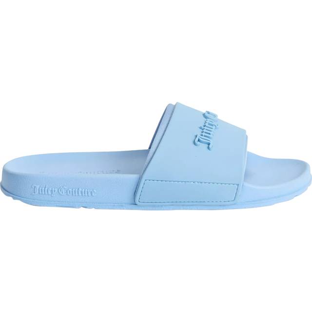 Women's Juicy Couture Embossed PVC Women's Dusk Blue Slides - Size: 6