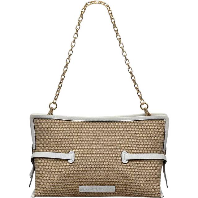 Radley Fleet Street Raffia Medium Open Top Clutch Bag, Natural