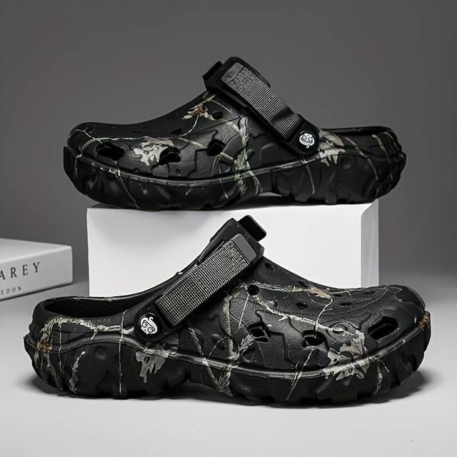 (Black, 5.5) New Men's Trendy Comfortable EVA Clogs, Breathable Non-slip Wear-resistant Clogs For Indoor Outdoor Garden Beach