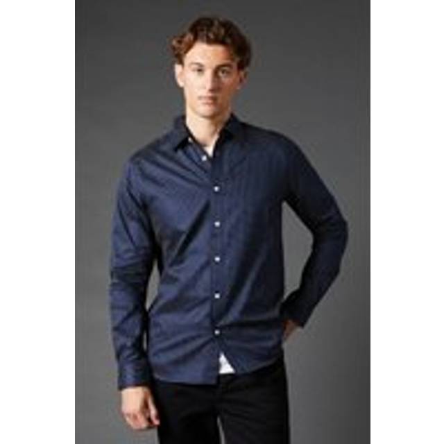 Burton navy casual shirt mens casual shirts