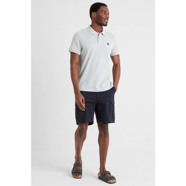 Braunton Mens Polo Shirt - Light Grey Marl - M