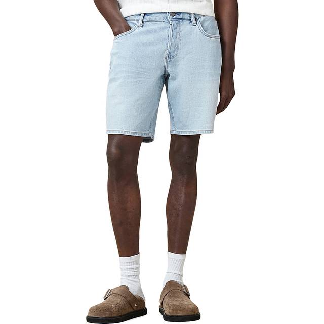 AllSaints Switch Slim Fit Denim Shorts, Blue Light