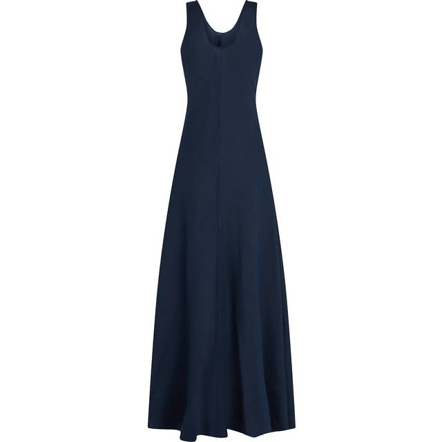 Tommy Hilfiger Textured Linen Blend Maxi Dress, Dark Night Navy