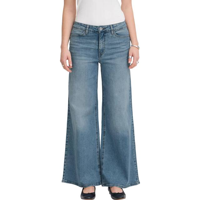 Ichi, Jeans, Dam, W31 L32, Bred Ben Ljusblå Jeans