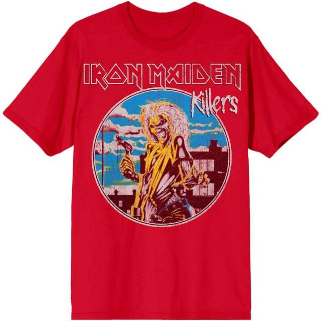 Iron Maiden T-shirt - Killers Vintage - S 4XL - för Herr - röd