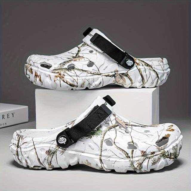 (White, 11) New Men's Trendy Comfortable EVA Clogs, Breathable Non-slip Wear-resistant Clogs For Indoor Outdoor Garden Beach