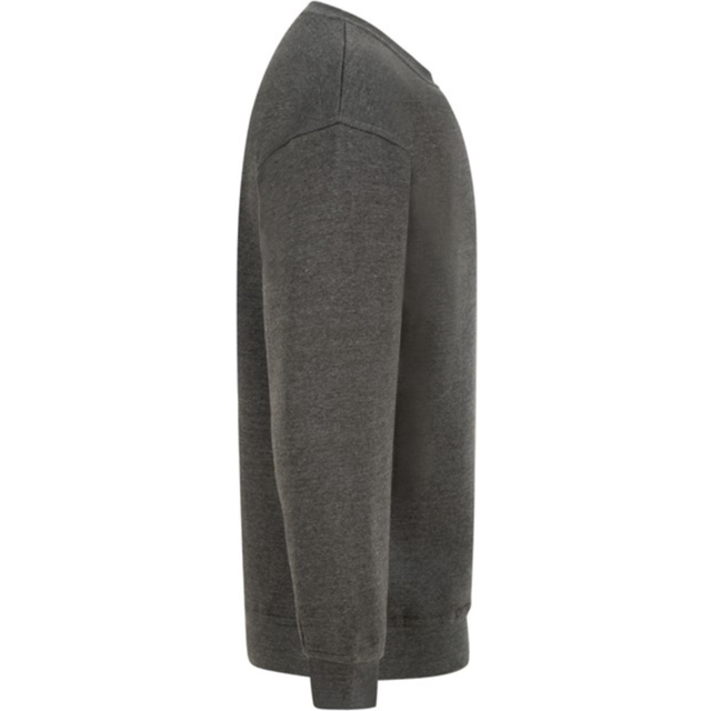 (Sweatshirt - Charcoal, Sweatshirt - Charcoal) Mens Sweatshirt Plain Fleece Sweat Top Pullover Crew Neck Jumper Work Jersey M-2