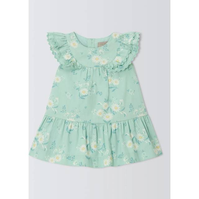 John Lewis Heirloom Collection Baby Satin Floral Dress, Multi