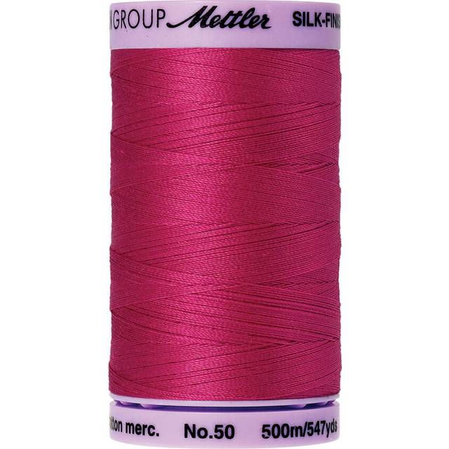 Mettler Silk-Finish Solid Cotton Thread  547 yd/500m  Fuchsia