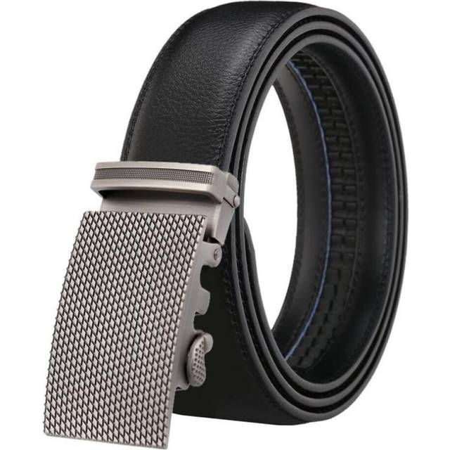 (black, 130cm) Hi Men&apos;s Leather Belt Luxury Designer Belts Men High Quality Male Metal Buckle Belt