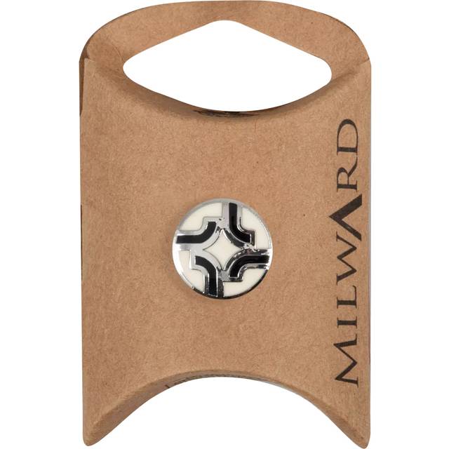 Milward Carded Buttons Rimmed 4 Hole Grey 15mm Pack of 4