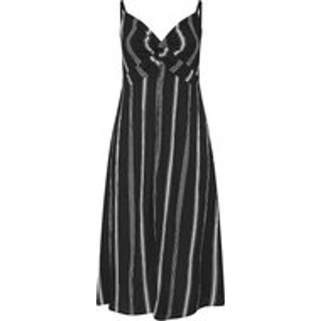 Yours Curve Black Twist Front Stripe Print Midaxi Dress, Women's Curve & Plus Size, Yours - 30-32