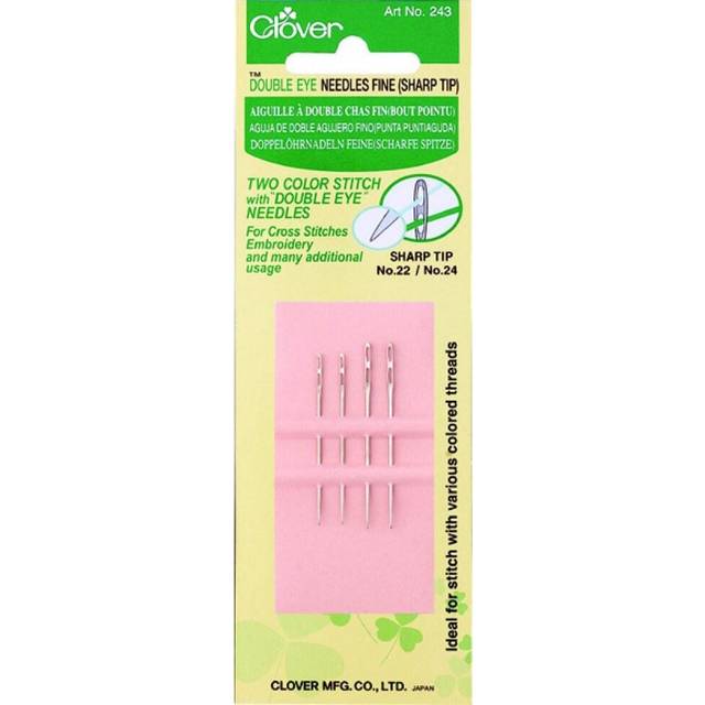 Clover Double Eye Sewing Needles