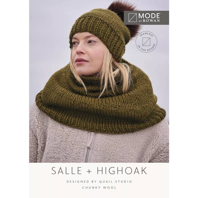 MODE at Rowan Highoak and Salle Scarf and Snood Knitting Pattern
