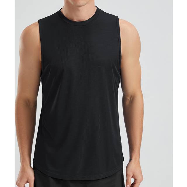 TEMU Men' Tank Top, Active Crew Neck Slim-fit Sleeveless Top, Men's Clothing For Summer Outdoor