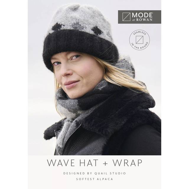 MODE at Rowan Wave Wrap and Hat Knitting Pattern