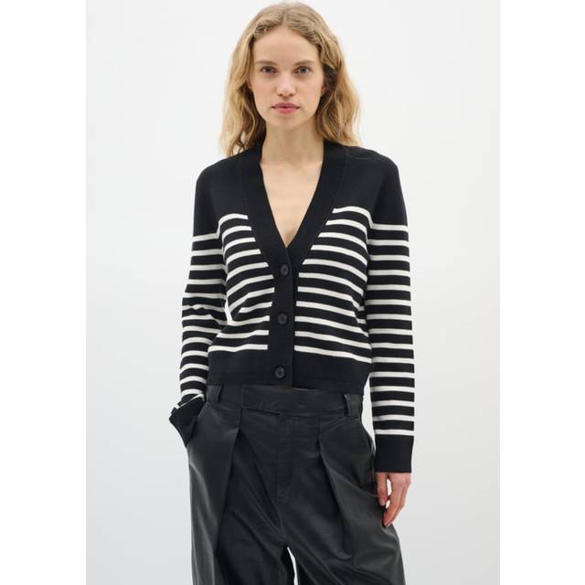 InWear Wallisiw Cardigan Dam Koftor & Cardigans Stl. L - Från Magasin - Marine Blue Stripe (L)