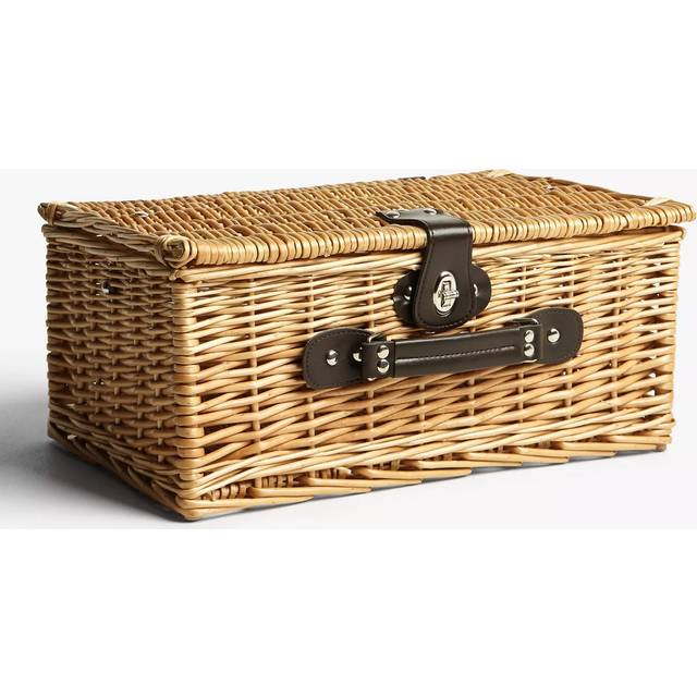 John Lewis Empty Wicker Picnic Basket, 15L, Natural