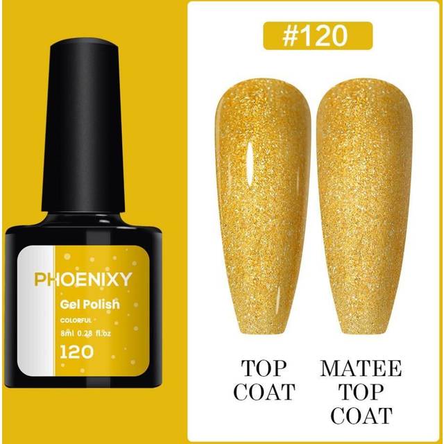 (color 20) Phoenixy 60 Colors Uv Gel Nail Polish 8ml Gel Nail Polish Soak Off Glitter Gel Polish Gel Nail Varnish Nail Polish Gifts Set For Women Salo