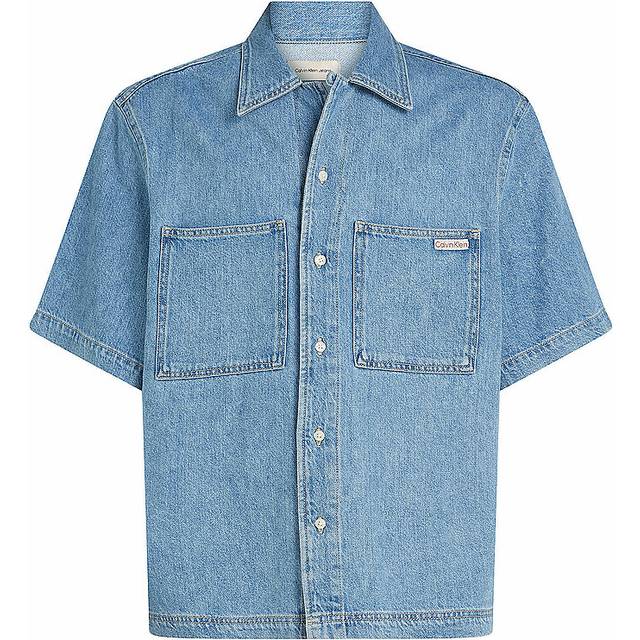 Relaxed Denim Short Sleeve Shirt