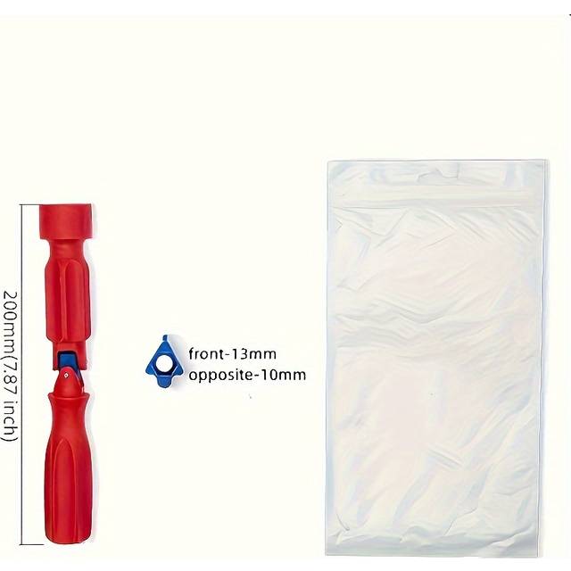 TEMU Anti-slip Portable Toilet Seat Wrench - Plastic, Red & For And Removal Of Toilet And Tissues