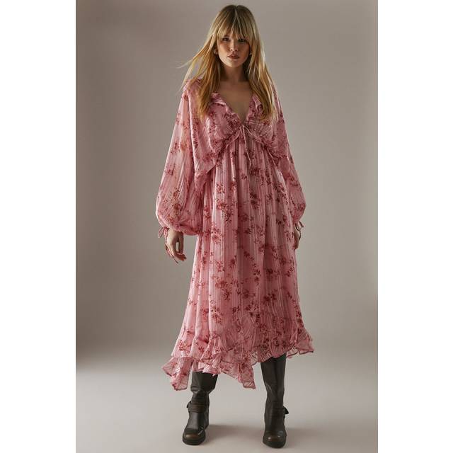 Warehouse floral midaxi dress womens casual dresses