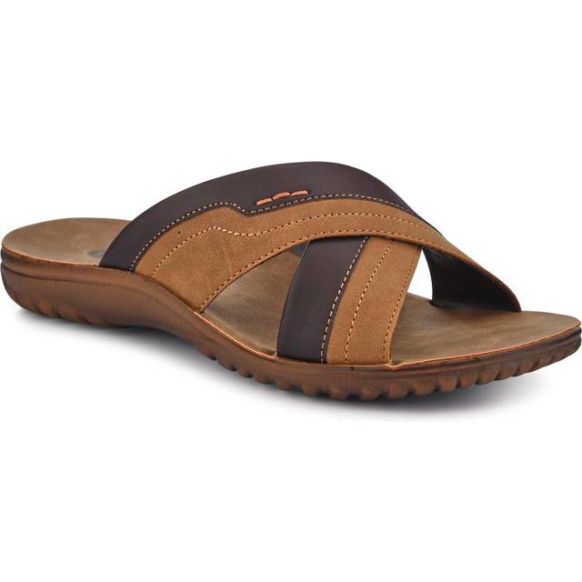 Men's Strappy Slides - INB41001 / 326 978 - Brown