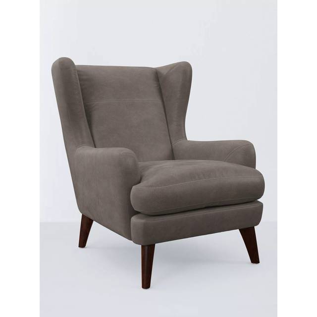 John Lewis Bergen II Leather Armchair, Dark Leg