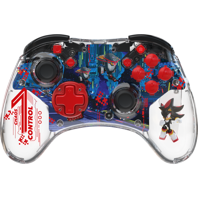 PDP REALMz™ Wireless Nintendo Switch Pro Controller, Rechargeable LED, Licensed for Nintendo Switch|Lite|OLED: Sonic Shadow Space Colony ARK (with Full Motion Controls)