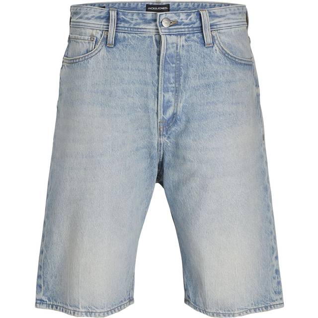 Jack & Jones Ron Original Extra Baggy Fit Denim Shorts - Blue/Blue Denim