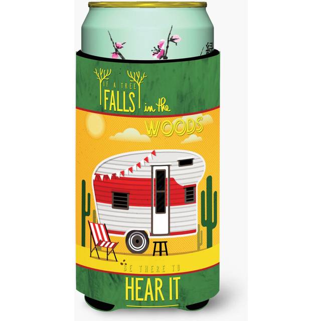 Caroline's Treasures Be In The Woods Retro Camper Desert Tall Boy Beverage Insulator Hugger  Multicolor